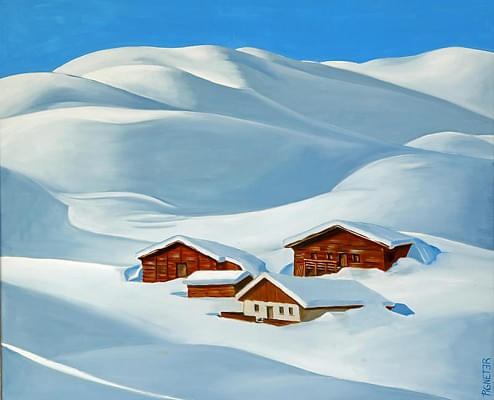 Kitzbüheler Horn Öl auf Leinwand 100x120cm