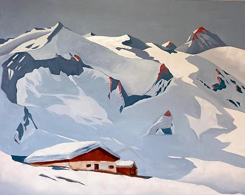 Reiter Alm -Öl/LW 120x100cm