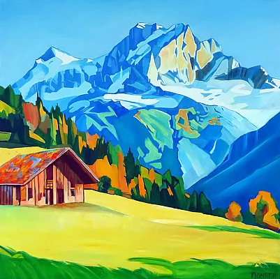 2000er Nr 8 -Öl auf Leinwand Format 100x100cm