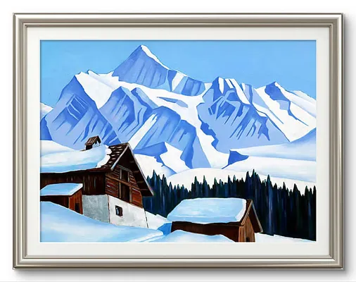 Ahorn Alm-Öl auf Leinwand Format: 120x160cm