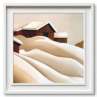 Eggen Alm-Öl auf Leinwand Format:100x100cm