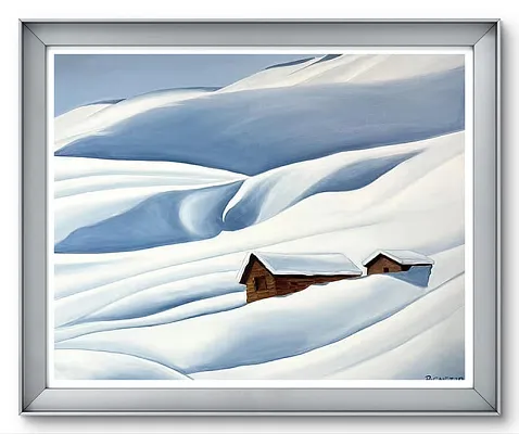 Horngipfel II -Öl/Leinwand Format: 80x100cm