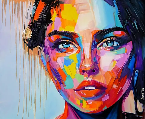 Katharina -Öl auf Leinwand Format:100x120cm