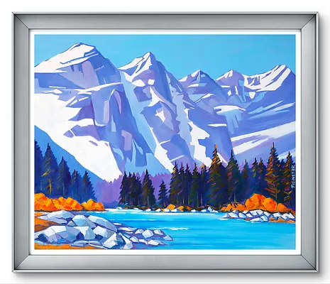 Loferer Steinberge -Öl auf Leinwand Format:100x80cm