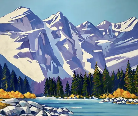 Loferer Steinberge -Öl auf Leinwand Format:100x80cm