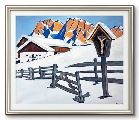 Marterl-Öl auf Leinwand Format: 100x120cm 