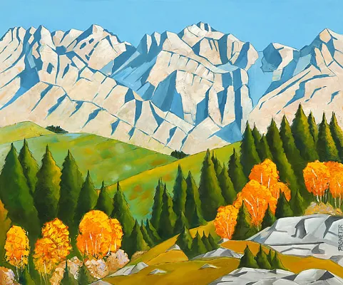 Going I -Öl auf Leinwand Format:100x120cm