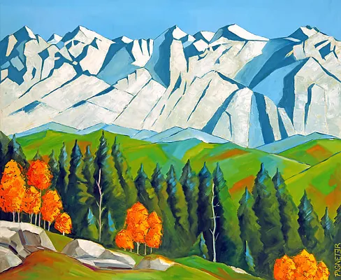 Going II-Öl auf Leinwand Format:100x120cm