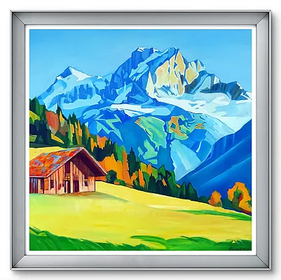 2000er Nr 8 -Öl auf Leinwand Format 100x100cm