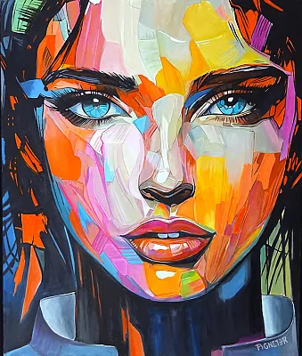 Rebecca -Öl auf Leinwand Format: 100x120cm