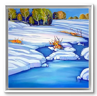 Reither Ache-Öl auf Leinwand Format: 100x100cm