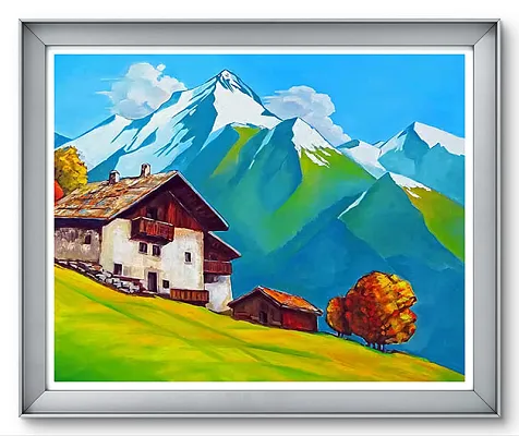 Scherthaner Hof Öl auf LW Format: 100x120cm