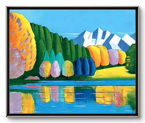 Schwarzsee 7-Öl auf Leinwand Format: 50x60cm