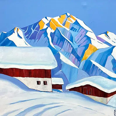 -Öl auf Leinwand Format: 100x100cm 